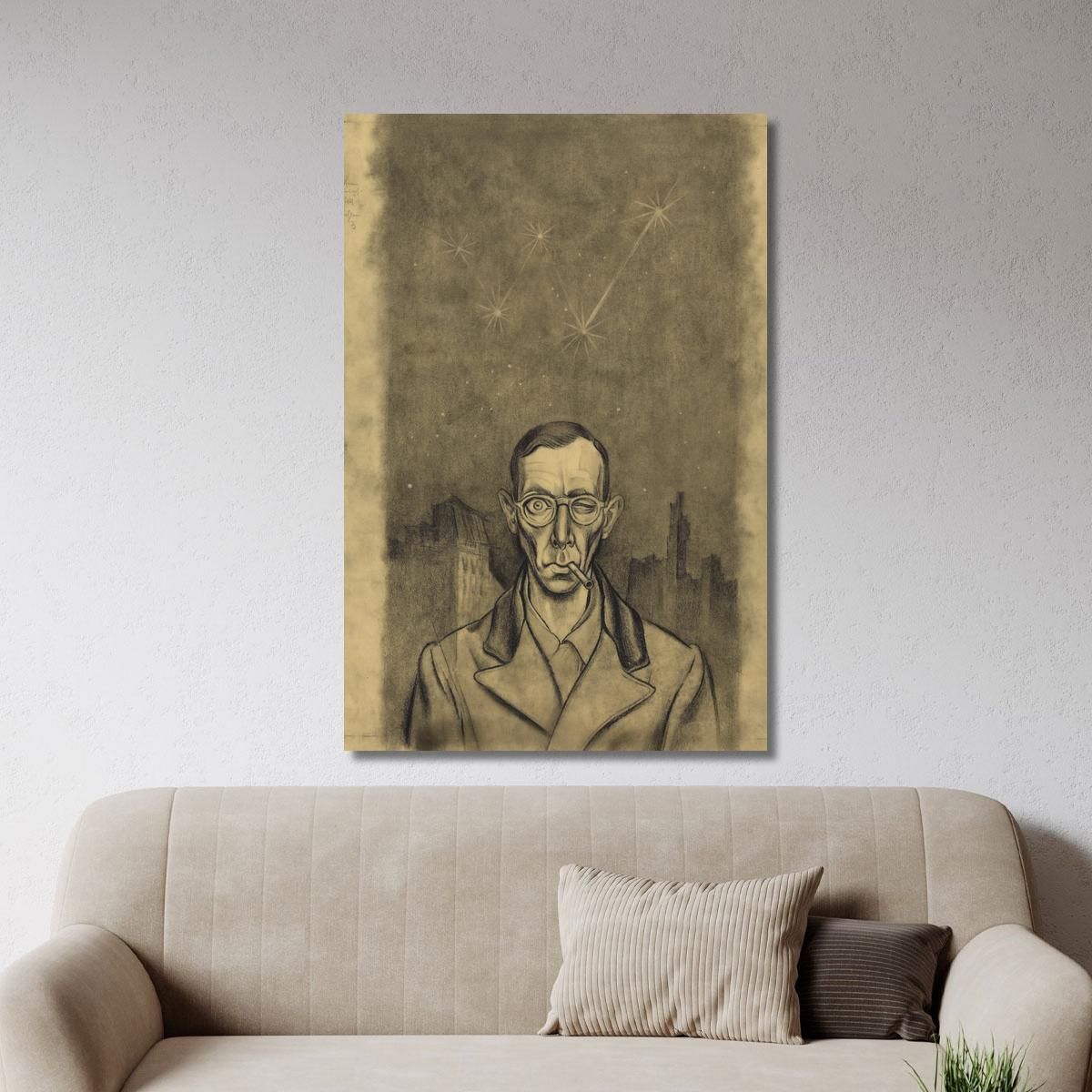 Autoritratto 2 Karl Wiener kwn657 quadro stampa su tela