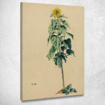 Girasole Karl Wiener kwn667 quadro stampa su tela