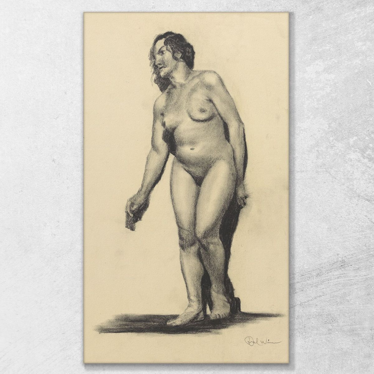 Nudo Femminile Iii Karl Wiener kwn740 quadro stampa su tela