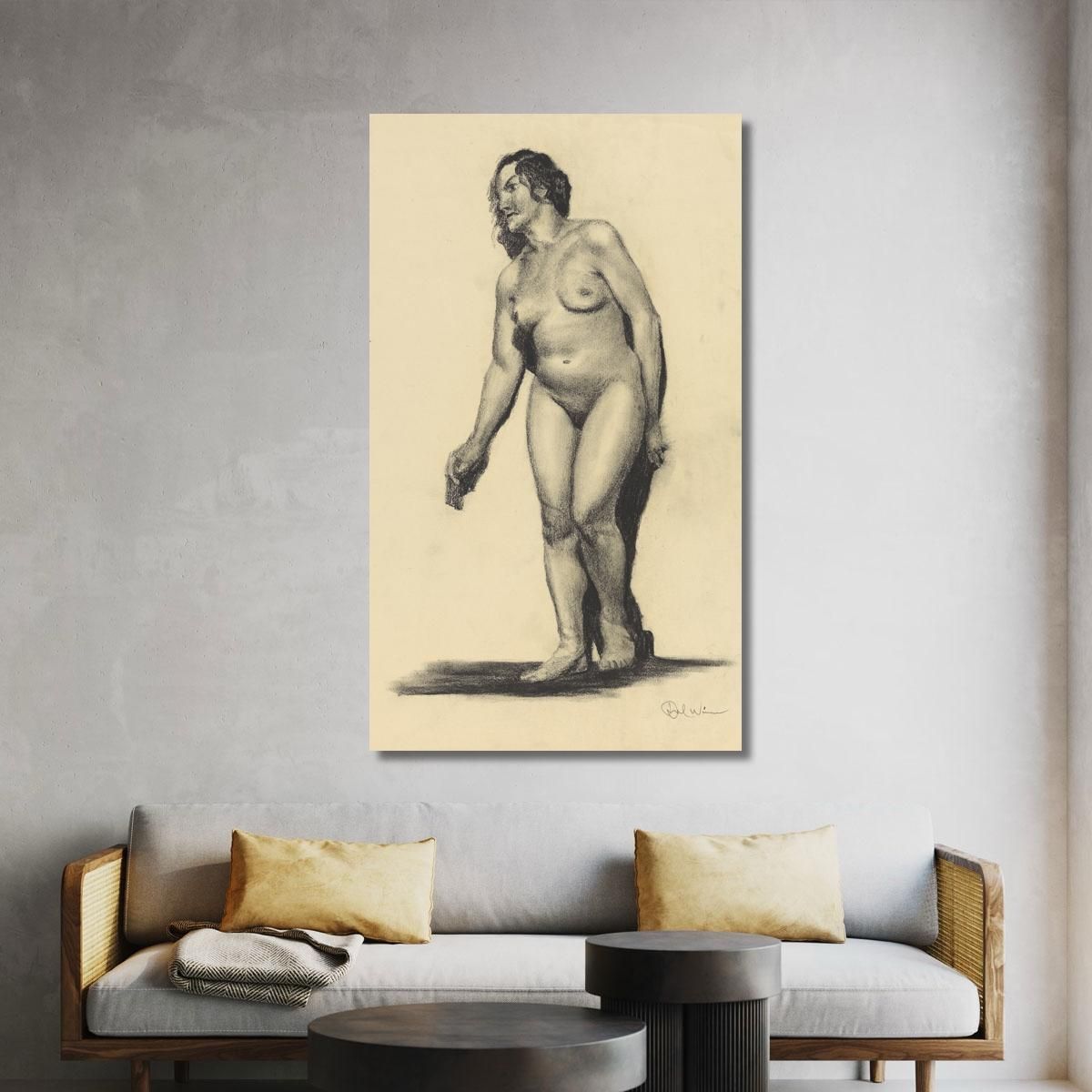 Nudo Femminile Iii Karl Wiener kwn740 quadro stampa su tela