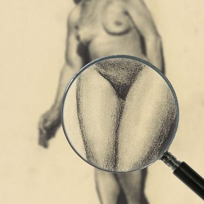 Nudo Femminile Iii Karl Wiener kwn740 quadro stampa su tela