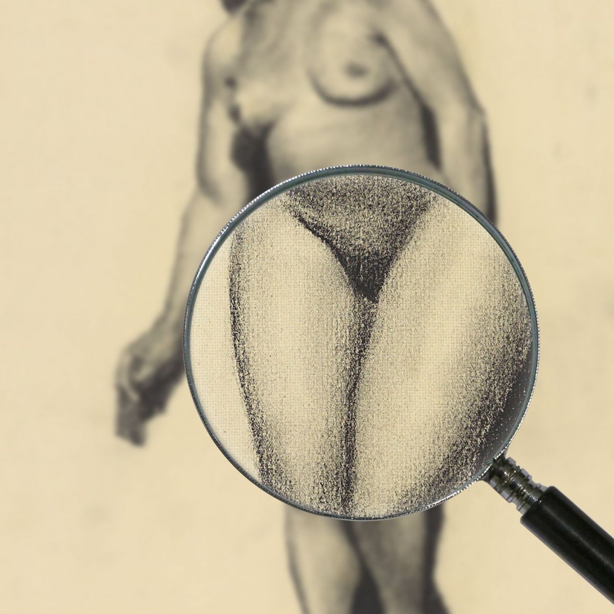 Nudo Femminile Iii Karl Wiener kwn740 quadro stampa su tela