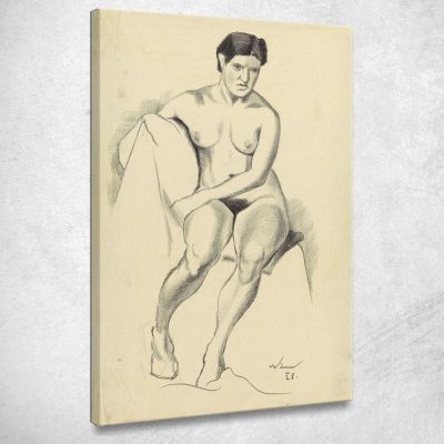 Nudo Femminile Iv Karl Wiener kwn741 quadro stampa su tela