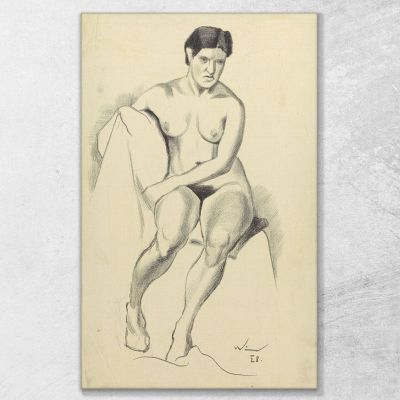 Nudo Femminile Iv Karl Wiener kwn741 quadro stampa su tela