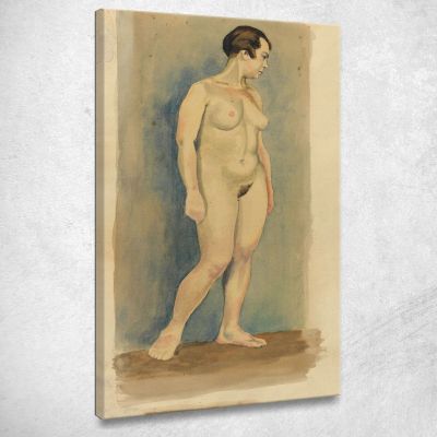 Nudo Femminile V Karl Wiener kwn743 quadro stampa su tela