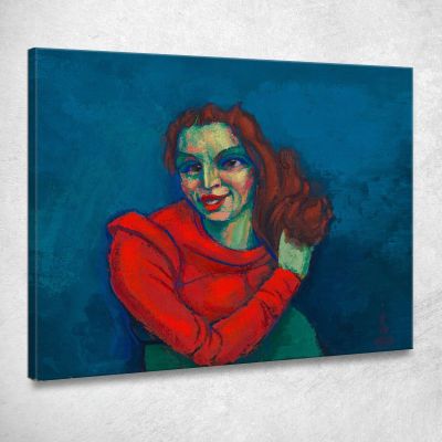 Ritratto Femminile 2 Karl Wiener kwn749 quadro stampa su tela