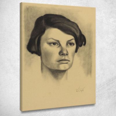 Ritratto Femminile Viii Karl Wiener kwn765 quadro stampa su tela