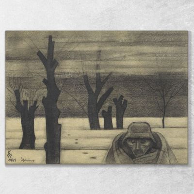 Inverno Karl Wiener kwn774 quadro stampa su tela