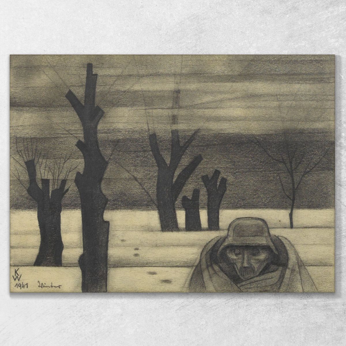 Inverno Karl Wiener kwn774 quadro stampa su tela