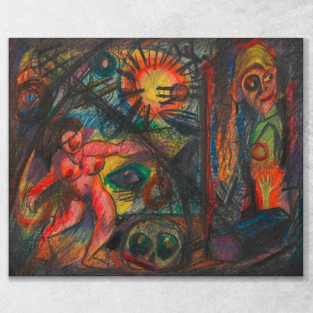Sogno Del Deserto Karl Wiener kwn783 quadro stampa su tela