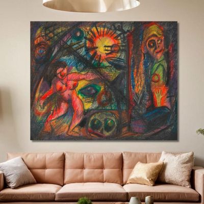 Sogno Del Deserto Karl Wiener kwn783 quadro stampa su tela