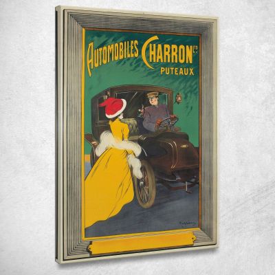 Automobiles Charron Ltd. Leonetto Cappiello lcp9 quadro stampa su tela