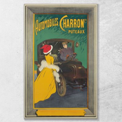 Automobiles Charron Ltd. Leonetto Cappiello lcp9 quadro stampa su tela