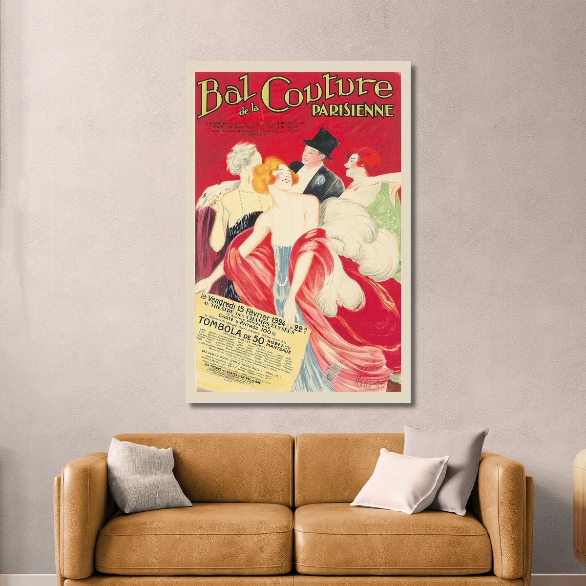 Ballo Dell'Alta Moda Parigina Leonetto Cappiello lcp10 quadro stampa su tela