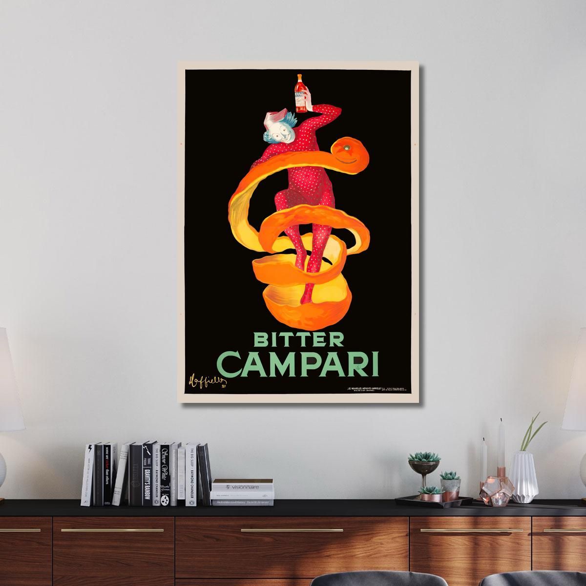 Campari Amaro Leonetto Cappiello lcp13 quadro stampa su tela