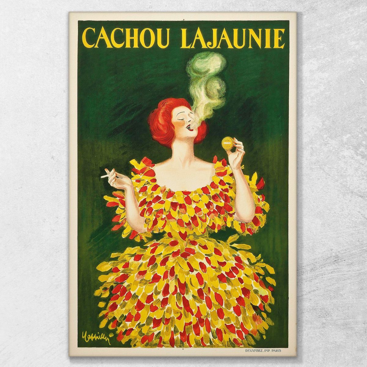 Cachou Lajaunie Leonetto Cappiello lcp19 quadro stampa su tela