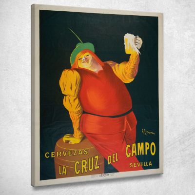 Birre La Cruz Del Campo Leonetto Cappiello lcp22 quadro stampa su tela