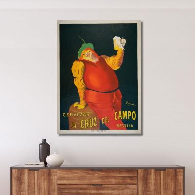 Birre La Cruz Del Campo Leonetto Cappiello lcp22 quadro stampa su tela