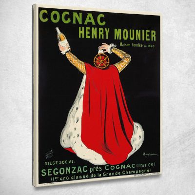 Cognac Henry Mounier Leonetto Cappiello lcp33 quadro stampa su tela