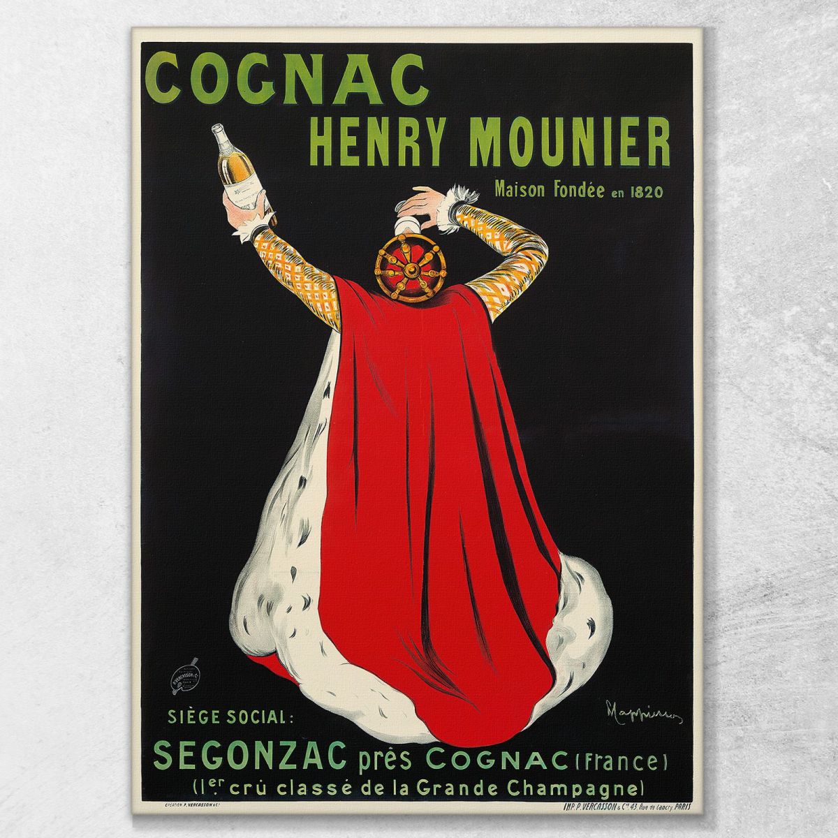 Cognac Henry Mounier Leonetto Cappiello lcp33 quadro stampa su tela