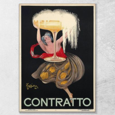 Contratto Leonetto Cappiello lcp38 quadro stampa su tela