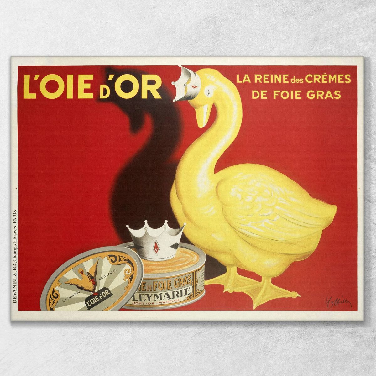 L'Oie D'Or Leonetto Cappiello lcp77 quadro stampa su tela