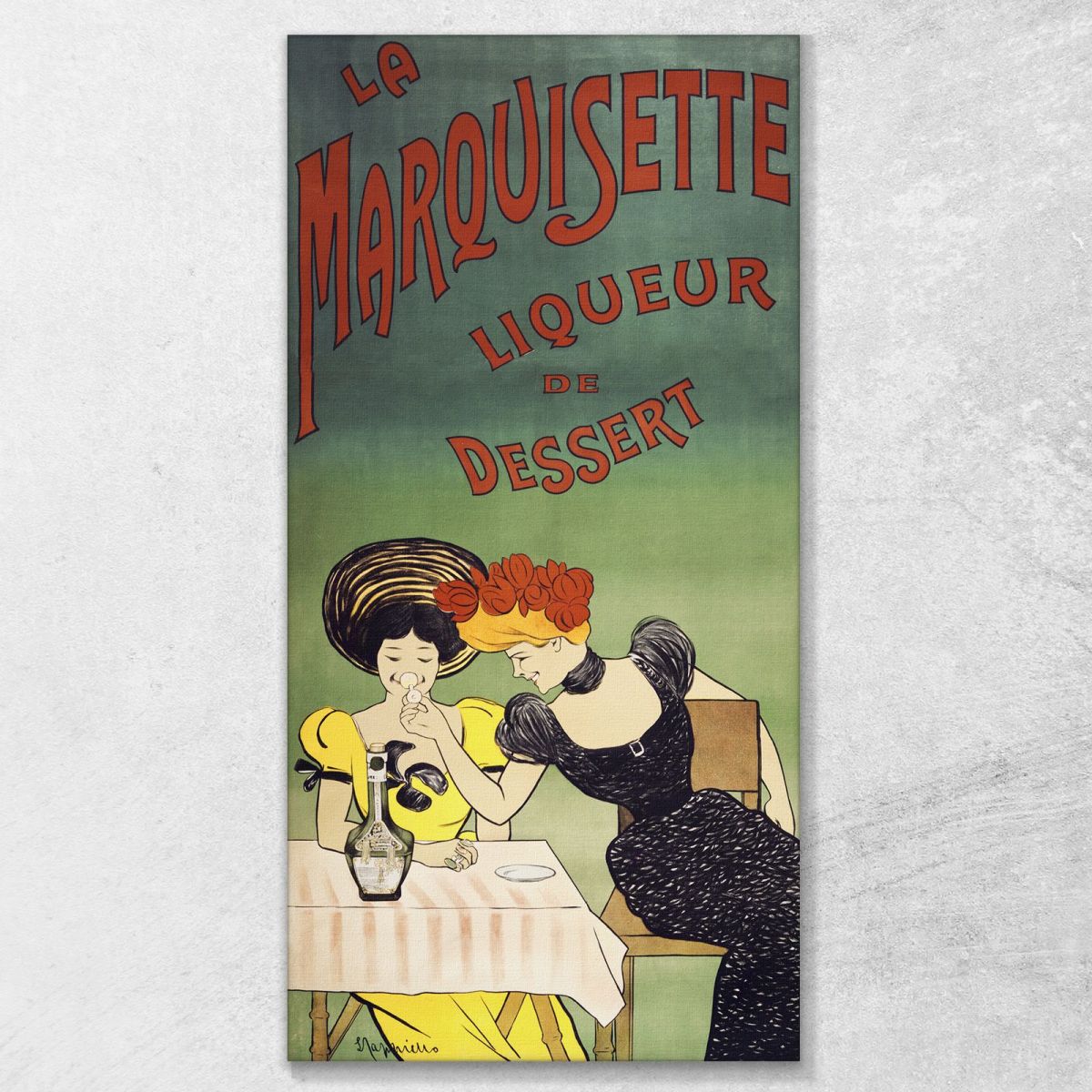 Il Liquore Da Dessert Marquisette Leonetto Cappiello lcp105 quadro stampa su tela