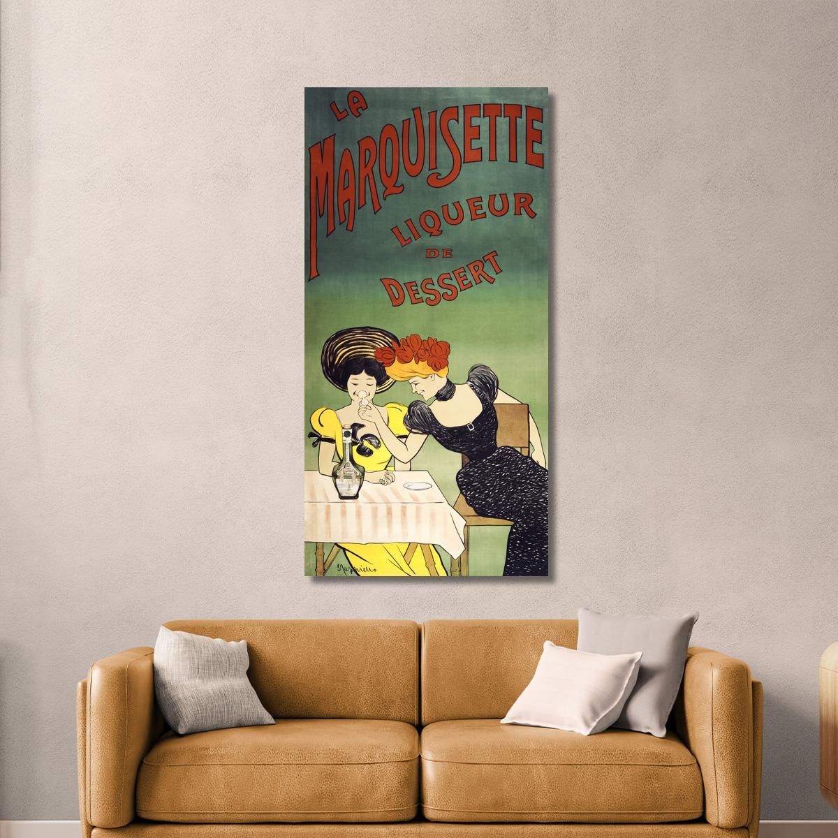 Il Liquore Da Dessert Marquisette Leonetto Cappiello lcp105 quadro stampa su tela