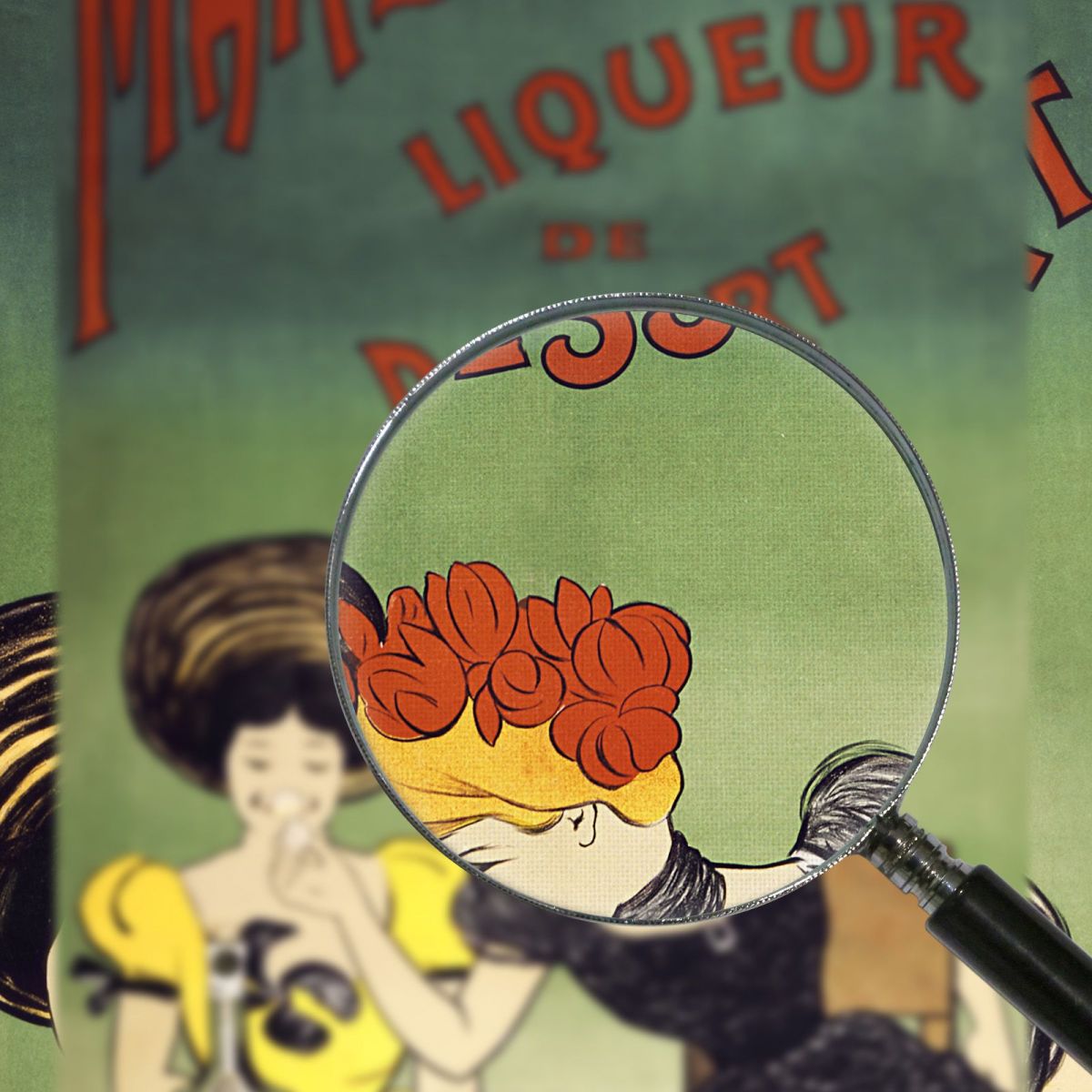 Il Liquore Da Dessert Marquisette Leonetto Cappiello lcp105 quadro stampa su tela