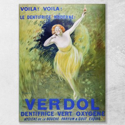 Dentifricio Verde Ossigenato Verdol Leonetto Cappiello lcp111 quadro stampa su tela