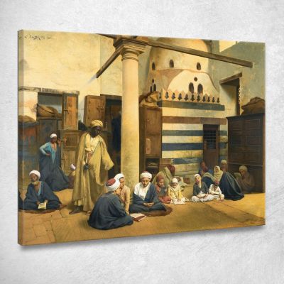 Nella Madrasa Ludwig Deutsch ldt13 quadro stampa su tela