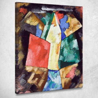 Astrazione Blu Giallo E Verde Marsden Hartley mhr2 quadro stampa su tela