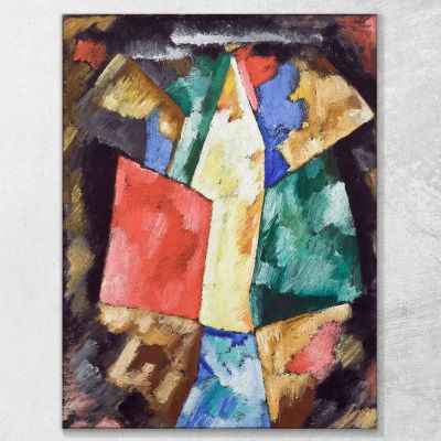 Astrazione Blu Giallo E Verde Marsden Hartley mhr2 quadro stampa su tela