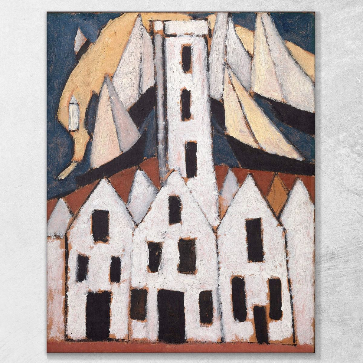 Movimento N. 5 Case Di Provincetown Marsden Hartley mhr16 quadro stampa su tela