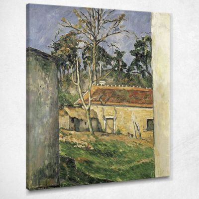 Cortile Paul Cézanne pcz23 quadro stampa su tela