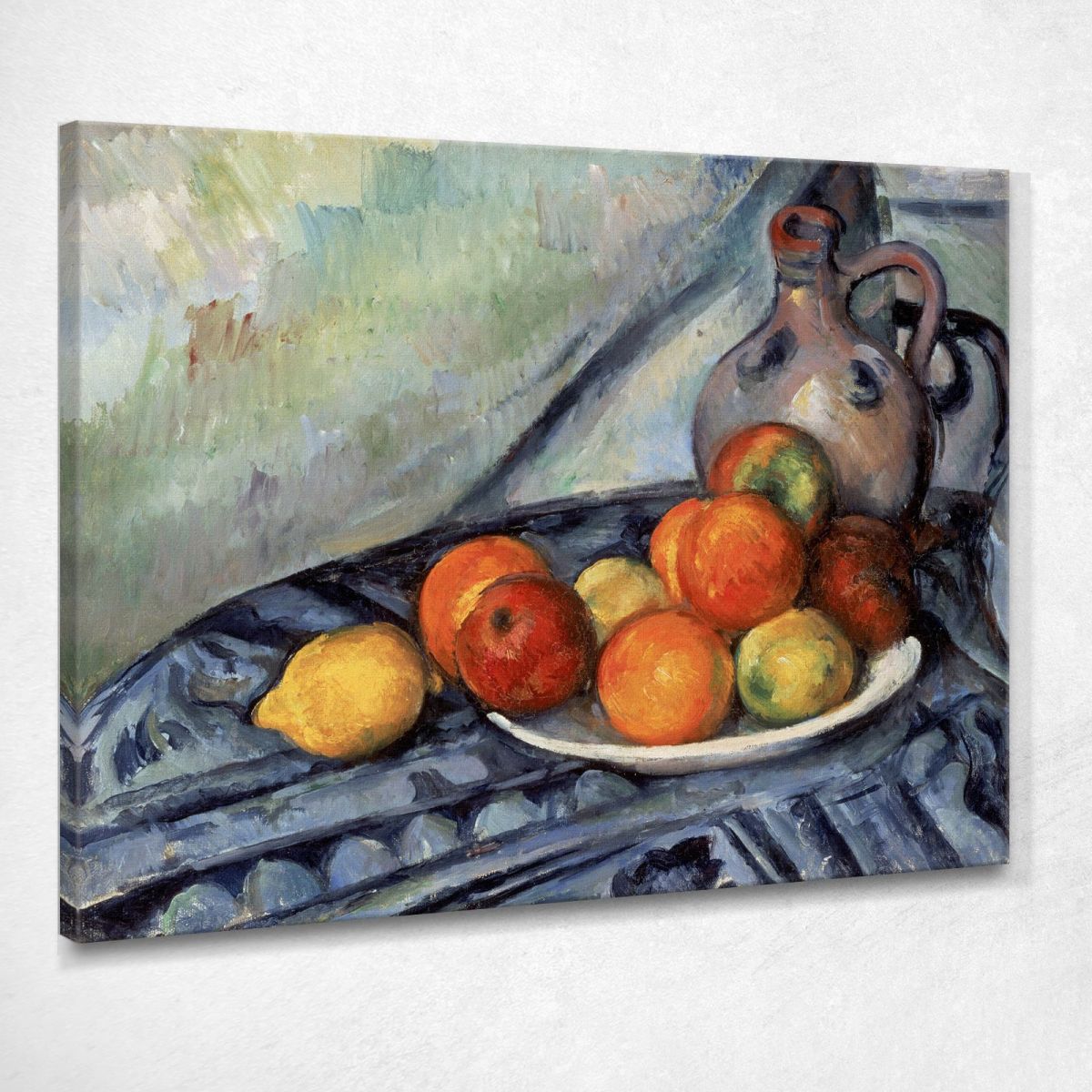Fruits Et Pichet Sur Une Table Paul Cézanne tableau impression sur
