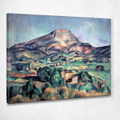 Mont Sainte-Victoire Visto Da Bellevue Paul Cézanne pcz65 quadro stampa su tela