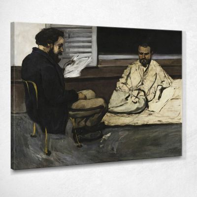 Paul Alexis Leggendo Un Manoscritto A Zola Paul Cézanne pcz71 quadro stampa su tela