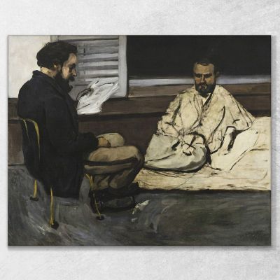 Paul Alexis Leggendo Un Manoscritto A Zola Paul Cézanne pcz71 quadro stampa su tela