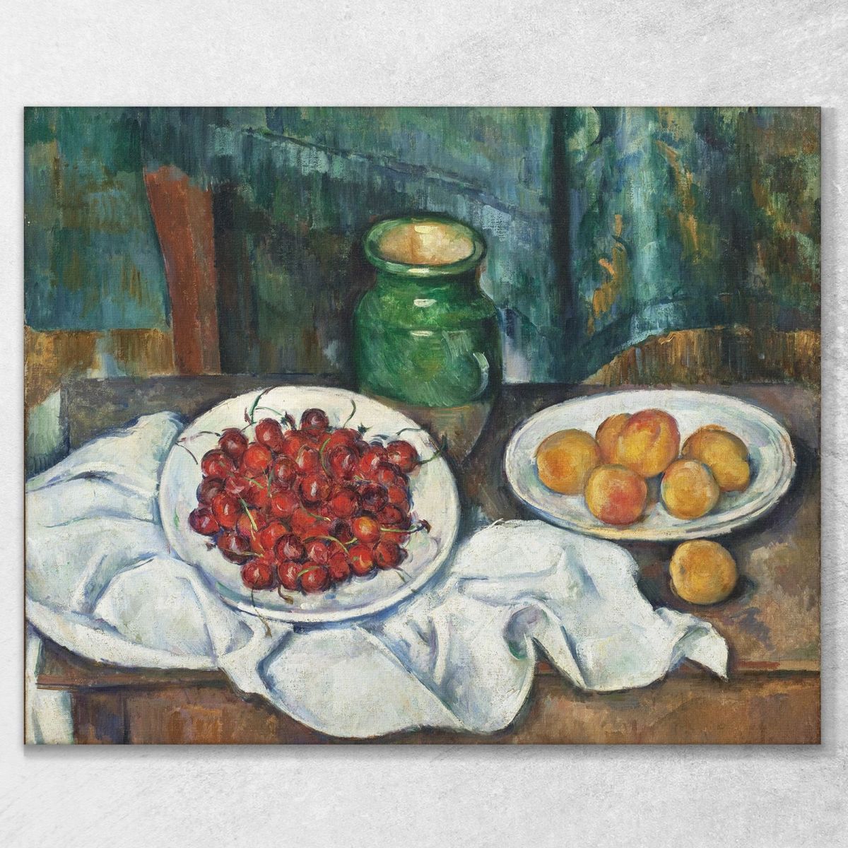 Natura Morta Con Ciliegie E Pesche Paul Cézanne pcz93 quadro stampa su tela