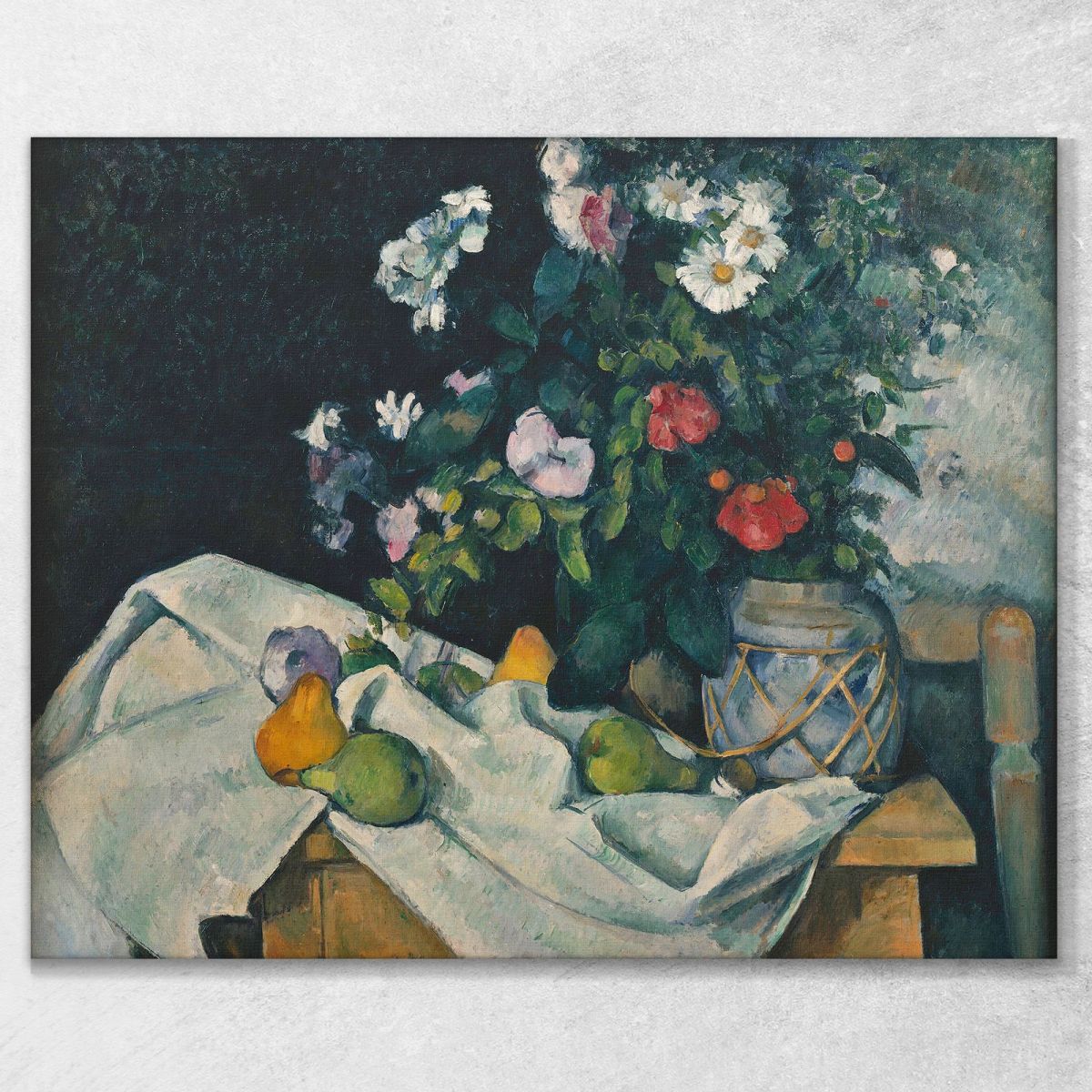 Natura Morta Con Fiori E Frutta Paul Cézanne pcz96 quadro stampa su tela