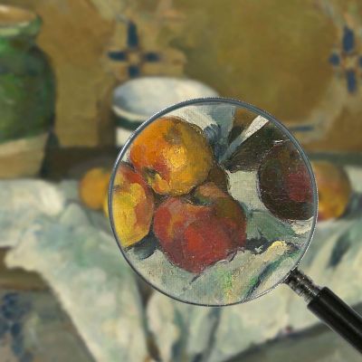 Natura Morta Con Vasetto Coppa E Mele Paul Cézanne pcz97 quadro stampa su tela