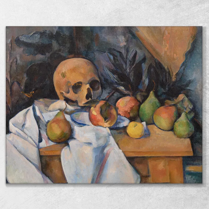 Tableau Toile Cezanne Nature Morte - Reproduction Décorative Sur Mesure