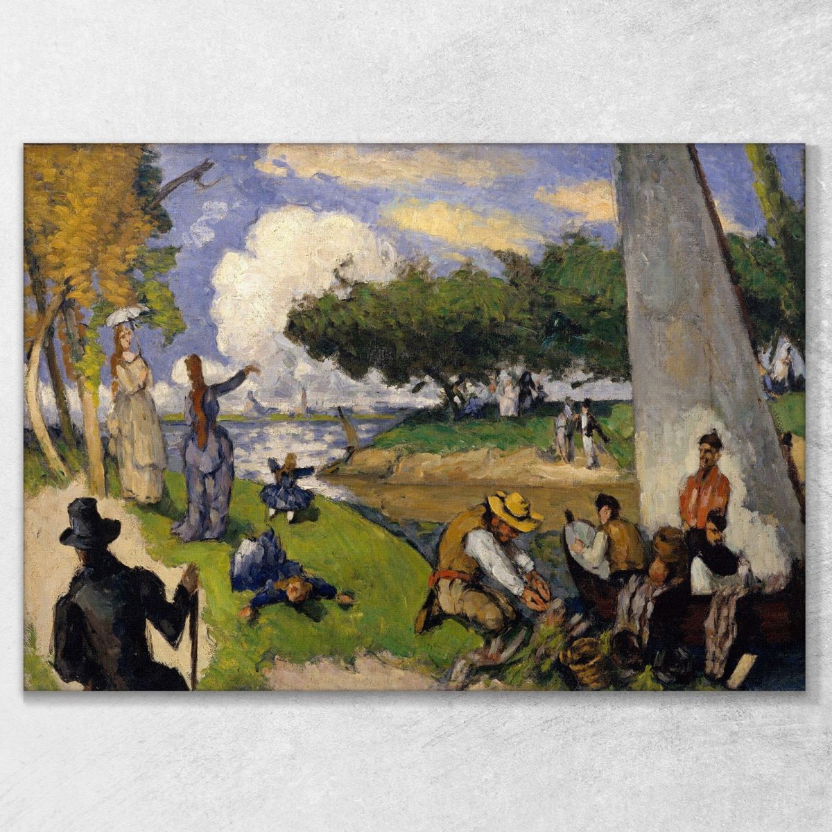 I Pescatori Paul Cézanne pcz112 quadro stampa su tela