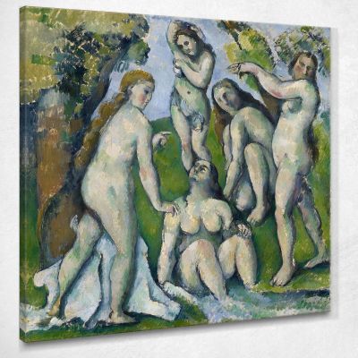 Cinque Bagnanti Paul Cézanne pcz154 quadro stampa su tela