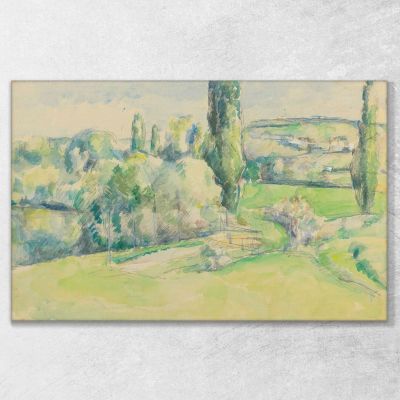 La Côte Du Jallais A Pontoise Paul Cézanne pcz161 quadro stampa su tela