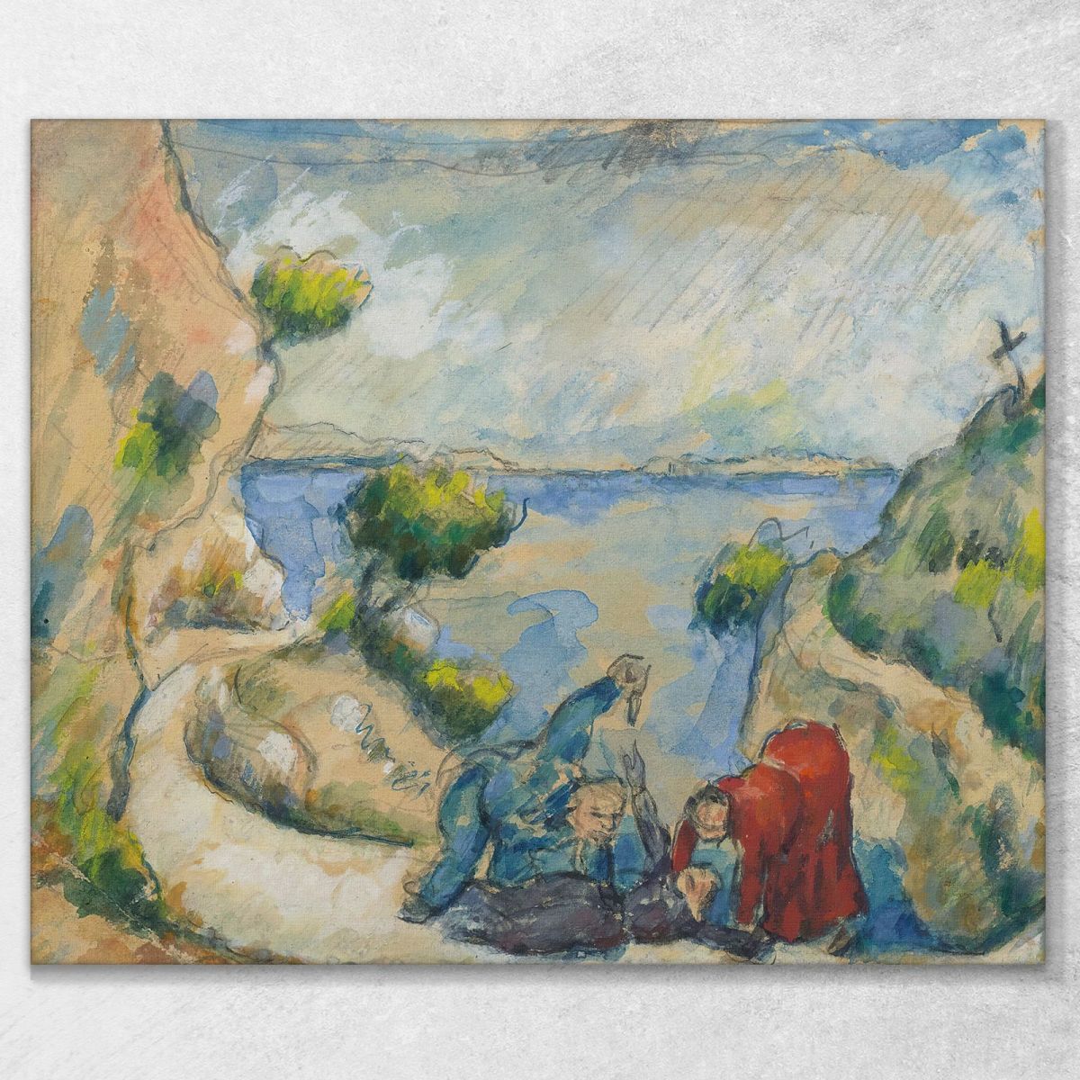 Assassinio Nel Burrone Paul Cézanne pcz170 quadro stampa su tela