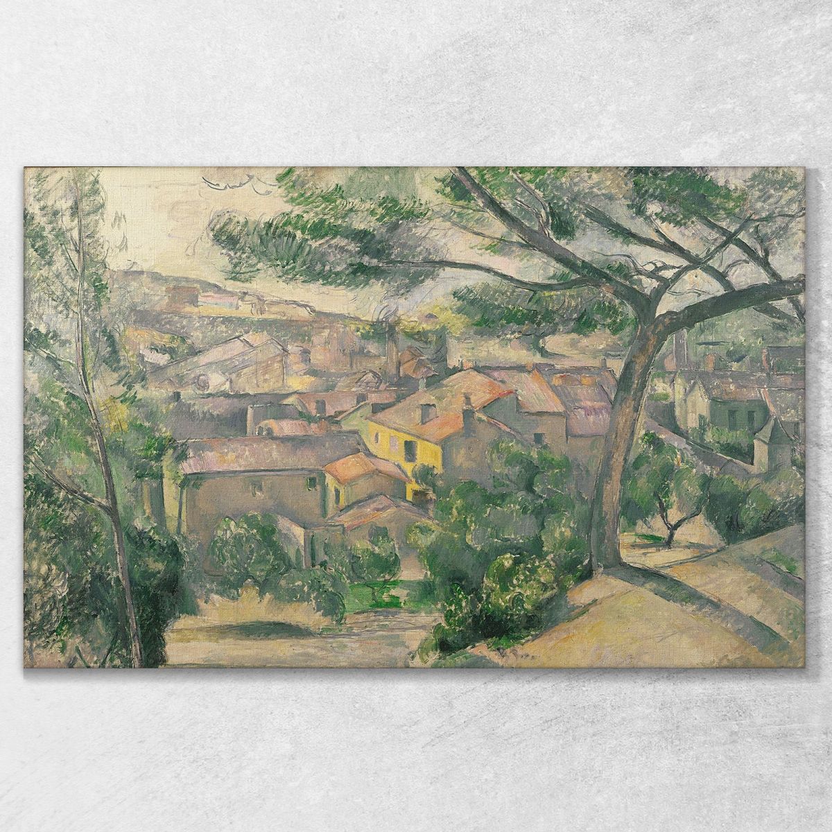 Vista Mattutina Di L'Estaque Contro La Luce Del Sole Paul Cézanne pcz189 quadro stampa su tela