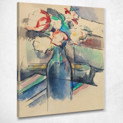 Rose In Bottiglia Recto Paul Cézanne pcz206 quadro stampa su tela