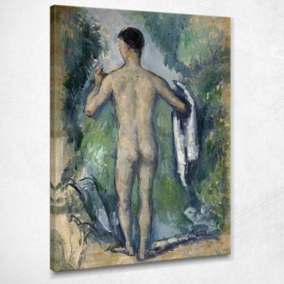 Bagnante In Piedi Vista Da Dietro Paul Cézanne pcz210 quadro stampa su tela